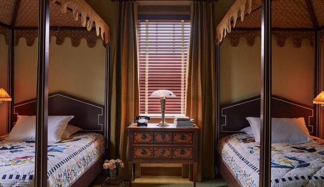 Elegant Room w/Canopy Bed & Handpicked Global Artwork in Mount Vernon