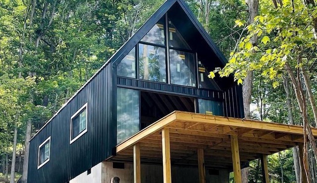 Gorgeous A-Frame Cabin Nestled in the Trees near Lost River, West Virginia