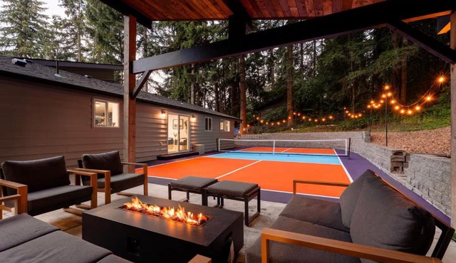 Pickleball Court Pool Table Fire Pit Private