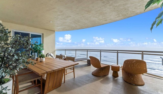 Stunning 3-Bed Oceanfront Condo with Expansive Balcony and Luxury Finishes