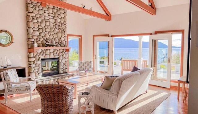 Sunset, Water Views with Hot Tub, Large Deck, and Privacy