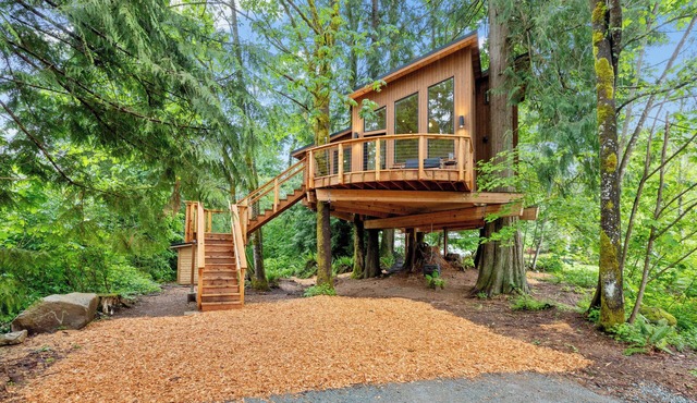 Tree House- Two bedroom plus loft- sustainable living!