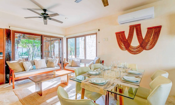 Tulum Villa | 3-Story Villa, Private Roof Pool, 2 Cenotes Onsite