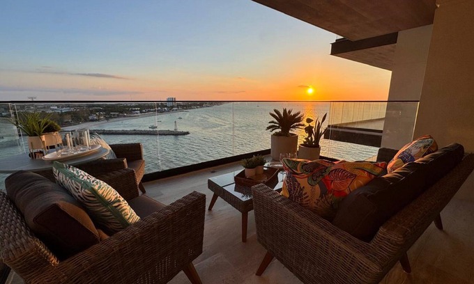 Puerto Yucalpeten Condo | Breathtaking 2BR deluxe condo with stunning views