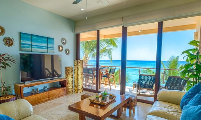 Akumal Condo | Contemporary, comfortable condo with ocean views! Pool access, AC and WiFi!