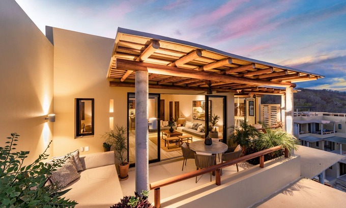 Santa Maria Huatulco Condo | Eco-Friendly Oceanfront Penthouse W/Beach Access