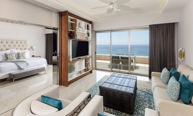 Cabo San Lucas Resort | Luxury Oceanview 2BR Suite at Garza Blanca Los Cabos Resort All-Inclusive Avail.