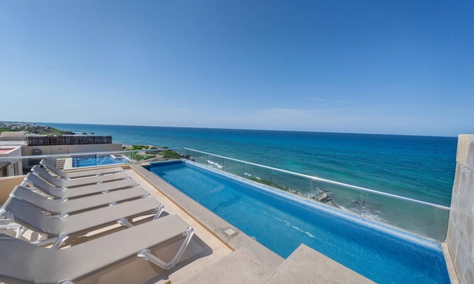 Isla Mujeres Condo | Modern + Private. 3 BR PH w/Ocean View