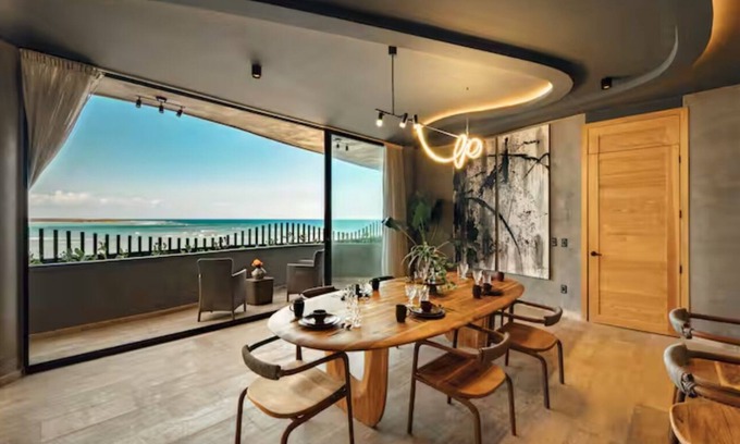 Ek Balam Village Condo | New Oceanfront - 3BDR Residence - Private Terrace