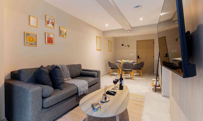 Roma Sur Apartment | Stylish 1BR Retreat in Condesa with Private Patio