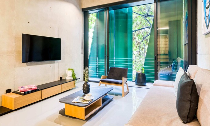 Roma Norte Apartment | Ultramodern Connecting Suites | Shared Rooftop+Gym