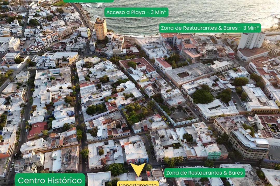 Photo of Buildings in Downtown Mazatlan